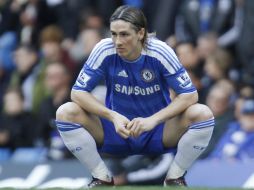 El español Fernando Torres del Chelsea durante el partido de Premier League disputado en el Stamford Bridge. AP  /