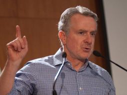 El precanditado Santiago Creel, habló de su propuesta de seguridad. ARCHIVO  /