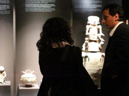 Aspecto de la exposición ''Oro sagrado. Arte prehispánico de Colombia'' en el Museo de Bellas Artes de Bilbao. EFE  /