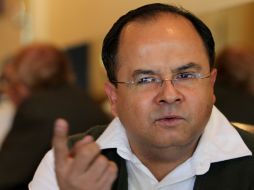 El poeta y editor  de la  Zonámbula, Jorge Orendáin.  /