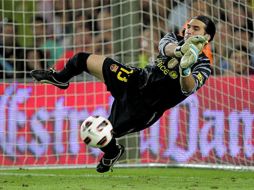 Pinto llegó al Barcelona en calidad de cedido hace cuatro años. EFE  /