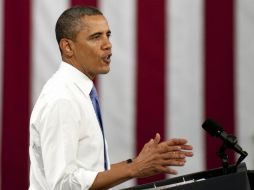 El presidente Obama se defendió de los ataques republicanos en el discurso dirigido a simpatizantes. ARCHIVO  /