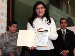 Alejandra Barrales se registró como aspirante de la izquierda a la jefatura del GDF. EL UNIVERSAL.  /
