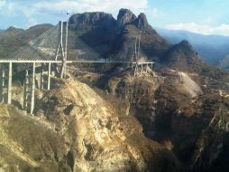 El Puente Baluarte ubicado en la Sierra del Espinazo del Diablo, limítrofe de los estados de Durango y Sinaloa. EL UNIVERSAL  /