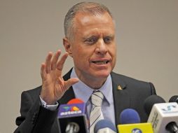 El presidente de la Coparmex, Óscar Benavides Reyes, señala que se debe cuidar la macroeconomía. ARCHIVO  /