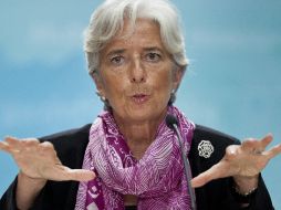 Christine Lagarde se muestra optimista sobre el futuro del euro. 'Es una moneda joven', dice. AFP  /
