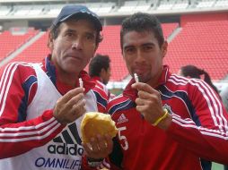 A Quirarte y al ''Pato'' Araujo les salió el ''monito''. ESPECIAL  /