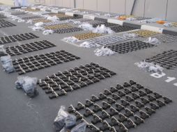 También fueron decomisadas: 60 armas largas; 41 armas cortas; 12 granadas de fragmentación y otras piezas de arsenal. ARCHIVO  /