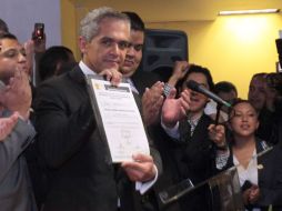 Mancera dijo que su registro como precandidato del PRD es por convicción. EL UNIVERSAL  /