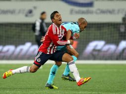 Acción de Marco Fabián en el partido del sábado ante el Atlante. MEXSPORT  /