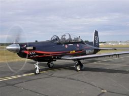 El T-6C+ es un monomotor turbohélice que constituye una versión reforzada de la aeronave T-6. ESPECIAL  /