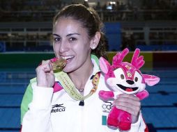 Paola Espinosa, una de las promesas para los Juegos Olímpicos luego de ganar clavados en Panamericanos. NOTIMEX  /