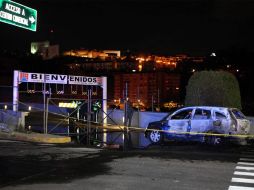 Se investiga el doble crimen y el incendio de una camioneta frente al Centro Comercial Santa Fe. EL UNIVERSAL  /