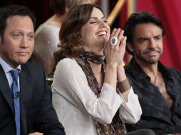 Rob Schneider, Claudia Bassols y Eugenio Derbez. AP  /