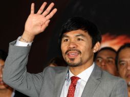 Manny Pacquiao acepta pelear con Mayweather en Las Vegas. MEXSPORT  /