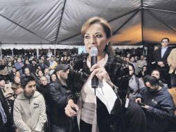 Josefina Vázquez Mota hizo un llamado a sus simpatizantes para llevar a Los Pinos a la primera mujer en la historia del país. NTX  /