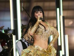 Durante dos horas Maribel Guardia interactuó con el público leonés. NOTIMEX  /