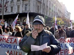 Los sindicatos han convocado una huelga para protestar contra las medidas económicas adoptadas por el gobierno. EFE  /
