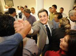 El precandidato del blanquiazul al Senado, se comprometió a impulsar reformas en materia de desarrollo y fomento económico.ARCHIVO  /