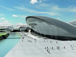 El Aquatics Centre se ubica dentro del Parque Olímpico, el cual está rodeado de agua, similar como está Gran Bretaña. ESPECIAL  /