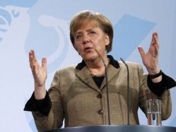 Angela Merkel tampoco apoyo la idea de duplicar la capacidad del MEDE. REUTERS  /