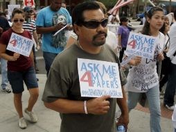 Simpatizantes y opositores de la ley antiinmigrantes fueron confrontados por legisladores. ARCHIVO  /