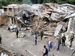 Durante este mes los ataques de las FARC han afectado a unos 56 uniformados entre muertos y heridos.EFE  /