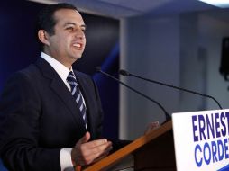 El precandidato del PAN Ernesto Cordero, dice que no va a estar fácil mantener lo que se ha ganado. EL UNIVERSAL  /