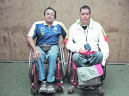 Tenistas de la Selección Jalisco, Isaías Mendieta y Tito Bautista.  /