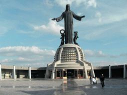 Aspecto del Santuario de Cristo Rey, ubicado en el Cerro del Cubilete, Guanajuato. EL UNIVERSAL  /