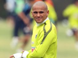 El delantero chileno ya se presentó este lunes a las prácticas para su compromiso del próximo sábado ante San Luis. MEXSPORT  /