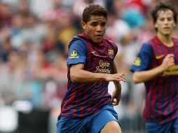 A raíz de las lesiones en el plantel recurren a jugadores de la filial blaugrana, como dos Santos. MEXSPORT  /