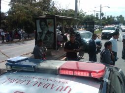 En la zona se registra una carga vehicular en el sentido de la Glorieta de la Normal hacia Periférico.  /