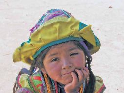 Pequeña que aparece en la expo ''Los coras del Nayar. Imágenes de una herencia ancestral''.  /