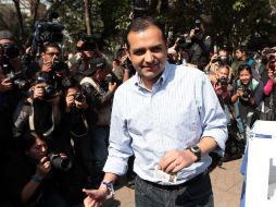 El ex aspirante a la presidencia Ernesto Cordero felicitó a Josefina Vázquez Mota desde su cuenta de Twitter. NTX  /