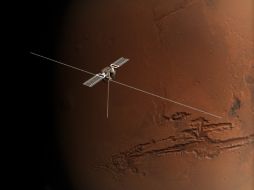 Los datos sobre la existencia de agua en el pasado de Marte, provienen del radar Marsis. ESPECIAL  /