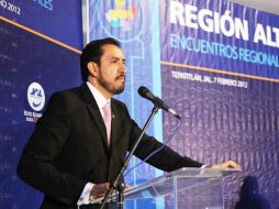 El secretario de Salud Jalisco, José Antonio Muñoz, durante la inauguración de actividades. ESPECIAL  /