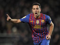 Xavi Hernández sentenció la eliminatoria a favor de los catalanes. AFP  /