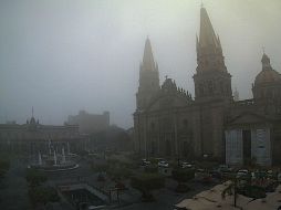 Durante las primeras horas, la ciudad disfrutó de estampas como esta. Foto cortesía de webcamsdemexico.com. ESPECIAL  /
