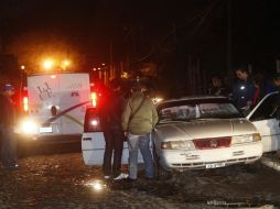 Se informó que los tres hombres murieron a balazos, los tres tenían impactos de bala en la nuca.  /