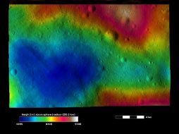 Un corazón azul, de parte del asteroide Vesta y la NASA para el 14 de febrero en la Tierra y quizás mas allá. NASA  /