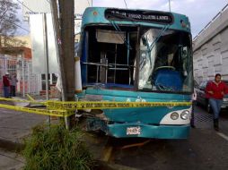 Imagen del camión de la ruta 45-4 en Vallarta y Patria. Publicada en Twitter por @CarL0sL0za. ESPECIAL  /