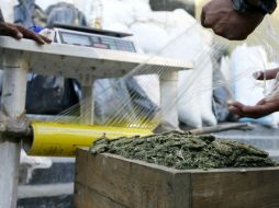 El estupefaciente asegurado quedó a disposición de la Fiscalía Federal. ARCHIVO  /