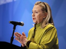 La secretaria de Estado de EU, Hillary Clinton durante su intervención en el encuentro de ministros del G20. REUTERS  /