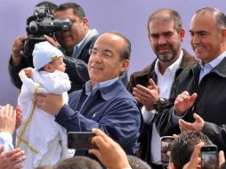 Calderón Hinojosa realiza una visita a Querétaro con una agenda marcada por el tema de salud e infraestructura. NOTIMEX  /