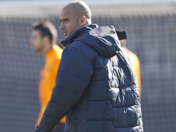 Josep Guardiola aún no toma la decisión de renovar en el Barcelona. EFE  /