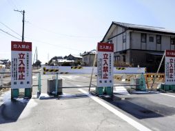 Imagen de una carretera cortada en Minamisoma, prefectura de Fukushima, Japón, el 17 de febrero de 2012. EFE  /