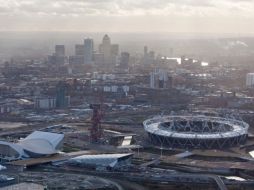Imagen tomada de www.london2012.com, que muestra una vista área del Parque Olímpico. ESPECIAL  /