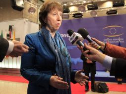 La jefa de la diplomacia de la UE, Catherine Ashton, dice que su organismo quiere ayudar  para mejorar la práctica. EFE  /