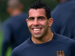 Después de tres meses, el delantero regresa a la actividad con Manchester. Imagen tomada de www.mcfc.co.uk. ESPECIAL  /